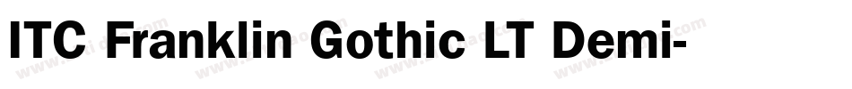 ITC Franklin Gothic LT Demi字体转换